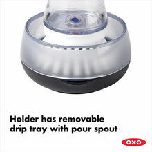 Load image into Gallery viewer, OXO Good Grips Soap Dispensing Palm Brush - Black/White
