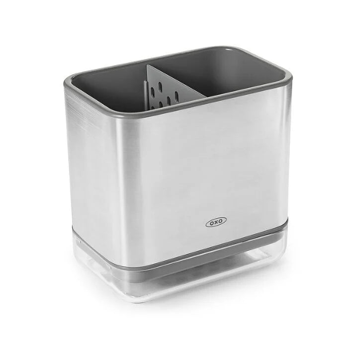 OXO Good Grips Stainless Steel Sink Caddy, angled iew.