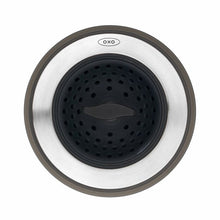 Load image into Gallery viewer, OXO Good Grips 2-in-1 Silicone Sink Strainer with Stopper, top view.
