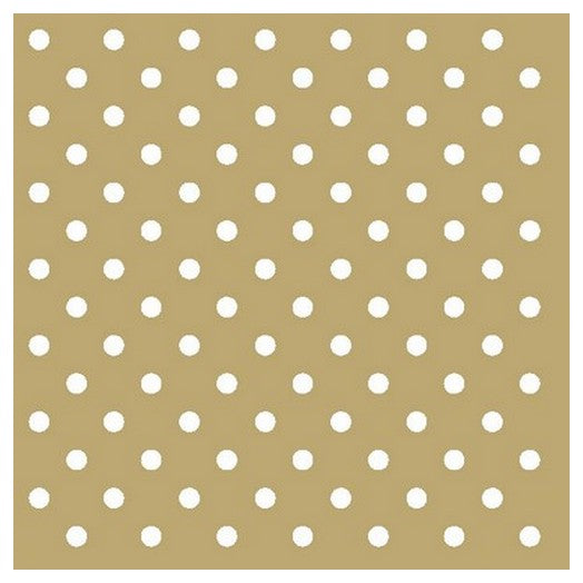 Ambiente Napkin Gold with White Dots - Large