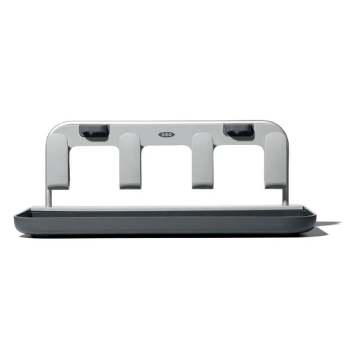 OXO Good Grips Water Bottle Drying Rack, front view.