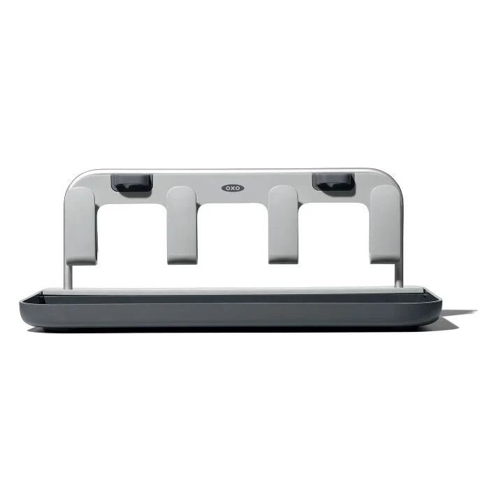 OXO Good Grips Water Bottle Drying Rack, front view.