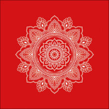 Load image into Gallery viewer, Ambiente Mandala White/Red Napkins - Large
