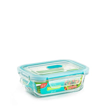 Load image into Gallery viewer, Plastic Forte Glass Food Container with Valve Click - 370ml, Available in Several Colors
