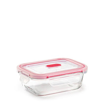 Load image into Gallery viewer, Plastic Forte Glass Food Container with Valve Click - 370ml, Available in Several Colors
