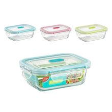 Load image into Gallery viewer, Plastic Forte Glass Food Container with Valve Click - 370ml, Available in Several Colors
