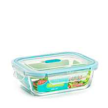 Load image into Gallery viewer, Plastic Forte Glass Food Container with Valve Click - 640ml, Available in Several Colors
