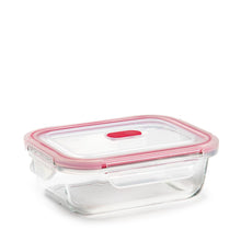 Load image into Gallery viewer, Plastic Forte Glass Food Container with Valve Click - 640ml, Available in Several Colors
