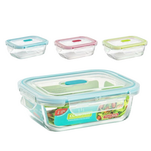 Load image into Gallery viewer, Plastic Forte Glass Food Container with Valve Click - 640ml, Available in Several Colors
