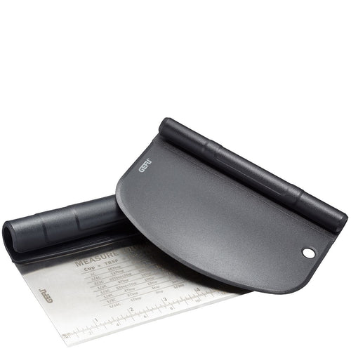Gefu Duto Dough Scraper & Cutter - Set of 2, open.