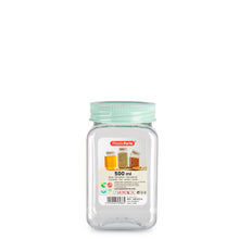 Load image into Gallery viewer, Plastic Forte Classic Square Food Canister - 500ml, Available in Several Colors
