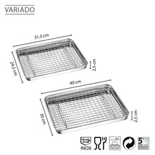 Load image into Gallery viewer, Gefu Variado Baking Tray with Cooling Grid - 31.5cm
