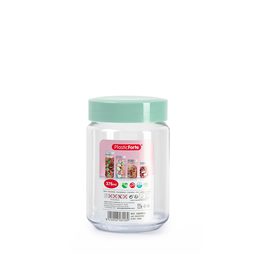Plastic Forte Monte Carlo Food Canister - 375ml, Available in Several Colors