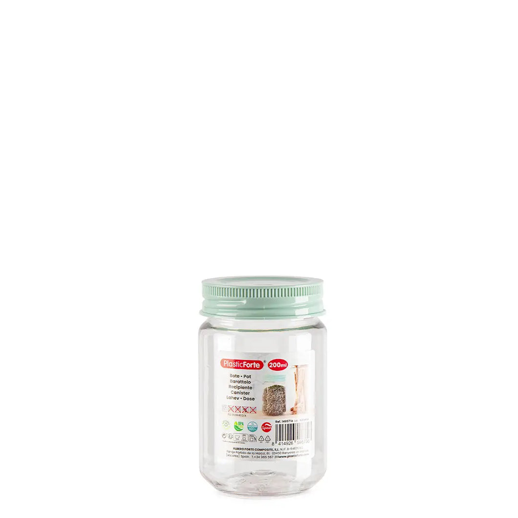 Plastic Forte Classic Food Canister - 200ml, Available in Several Colors
