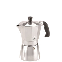 Load image into Gallery viewer, Gefu Lucino Espresso Maker - 3 cups or 6 cups, Stainless Steel.
