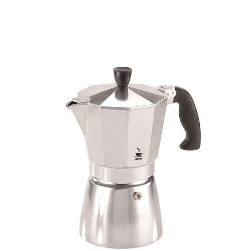 Gefu Lucino Espresso Maker - 3 cups or 6 cups, Stainless Steel.