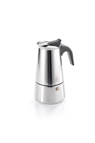 Gefu Emilio Espresso Maker - 6 cups, Stainless Steel.