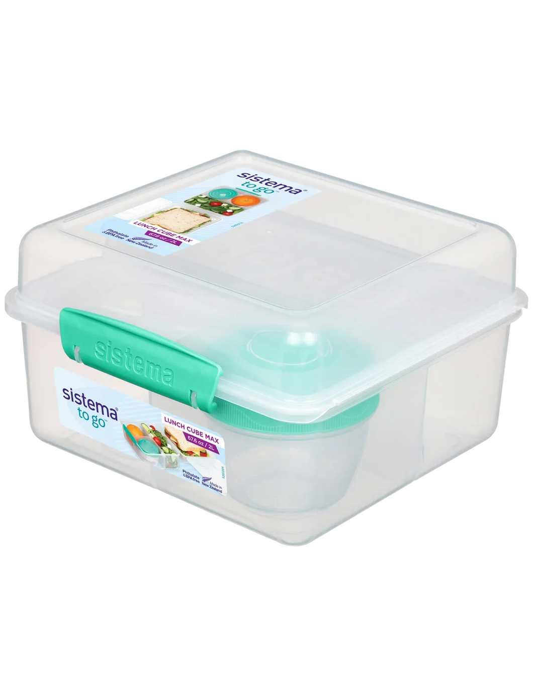 Sistema Lunch Cube Max To Gowith Yogurt Pot - 2 Liters