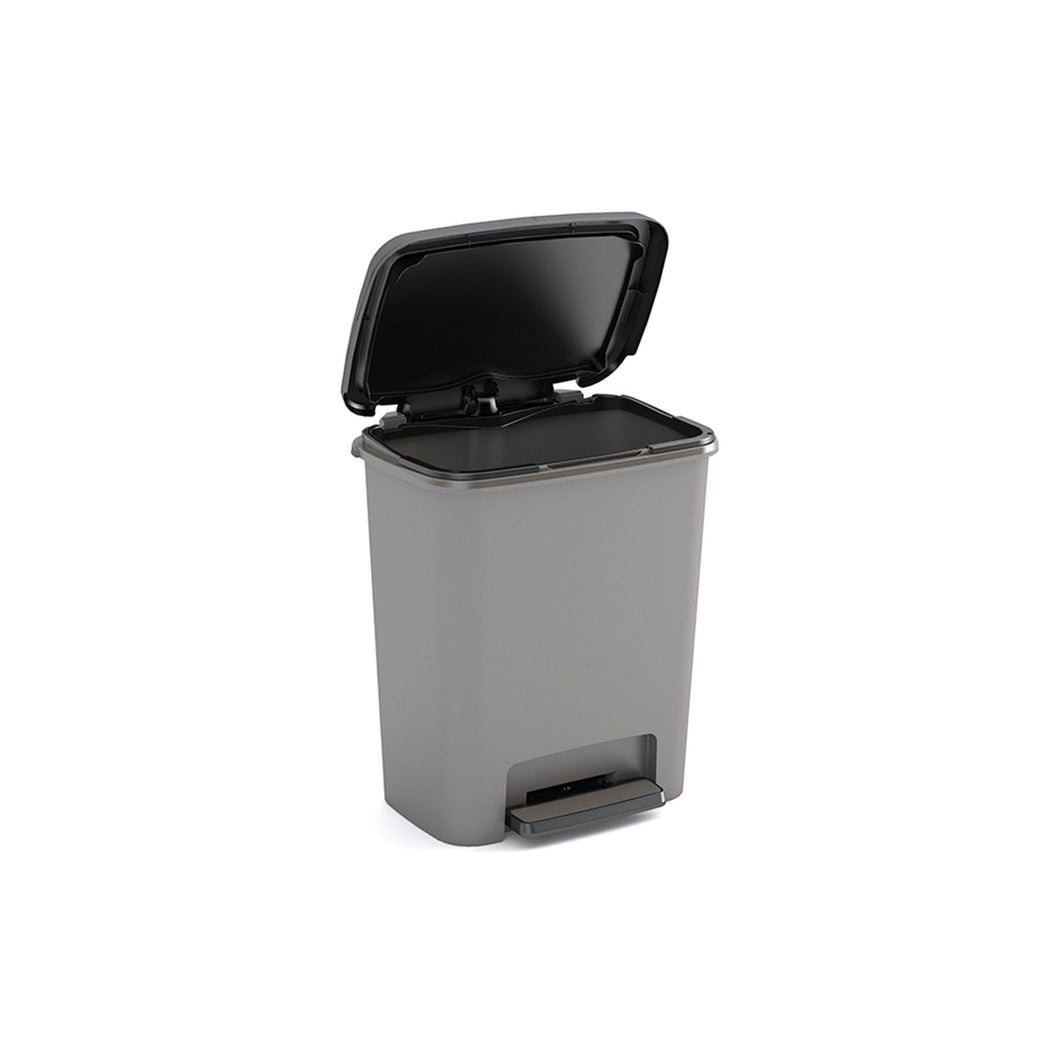Curver Compatta Pedal Bin - 25 Liters, Repro Grey
