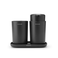 Load image into Gallery viewer, Brabantia ReNew Set of 3 Bathroom Accessories - Dark Grey
