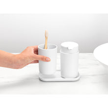 Load image into Gallery viewer, Brabantia ReNew Set of 3 Bathroom Accessories - White
