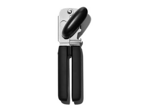 OXO Good Grips Can Opener (Soft-Handled) - Black, top view.