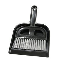 Load image into Gallery viewer, Gab Plastic Small Dust Pan with Brush - Black
