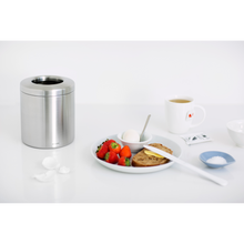 Load image into Gallery viewer, Brabantia Table Bin, Metal Top, 2.3 Litres - Matt Steel
