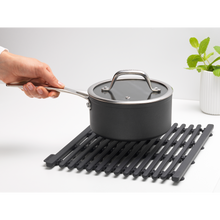 Load image into Gallery viewer, Brabantia SinkSide Sink Mat, Silicone, 30 x 30cm - Dark Grey

