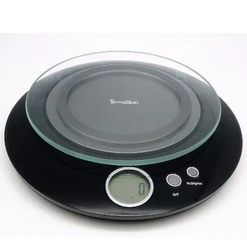 Teraillon Digital Kitchen Scale Halo Glass Top with Capacity of 2kg - Black