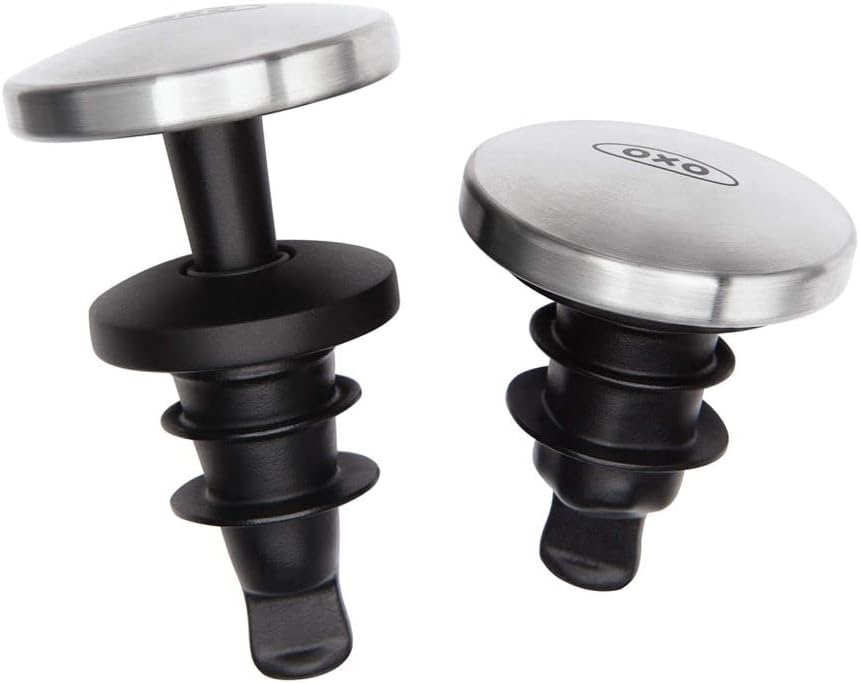 OXO Good Grips Expanding Wine Stoppers - Pack of 2.