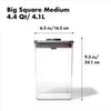 OXO Good Grips Pop Container, Big Square Medium, 4200ml - Stainless Steel