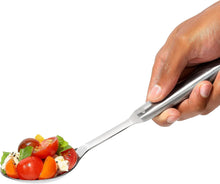 Load image into Gallery viewer, OXO Good Grips Serving Spoon - Stainless Steel, in use.
