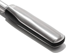 Load image into Gallery viewer, OXO Good Grips Swivel Peeler - Stainless Steel, closeup of handle.
