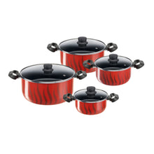 Load image into Gallery viewer, Tefal Tempo Flame Stewpots with Glass Lids, Set of 8
