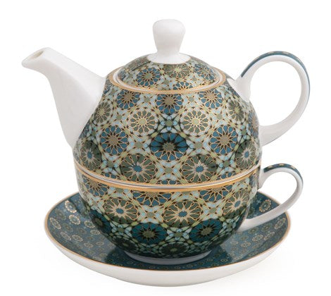 Images D'orient Tea for One Set, with Infuser, Saucer & Cup - Andalusia.