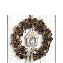 Load image into Gallery viewer, Ambiente Pine Cone Wreath Napkins -  Available in 2 sizes
