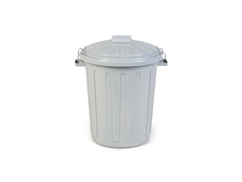 Curver Drum Dustbins - Grey, 45 Liters.