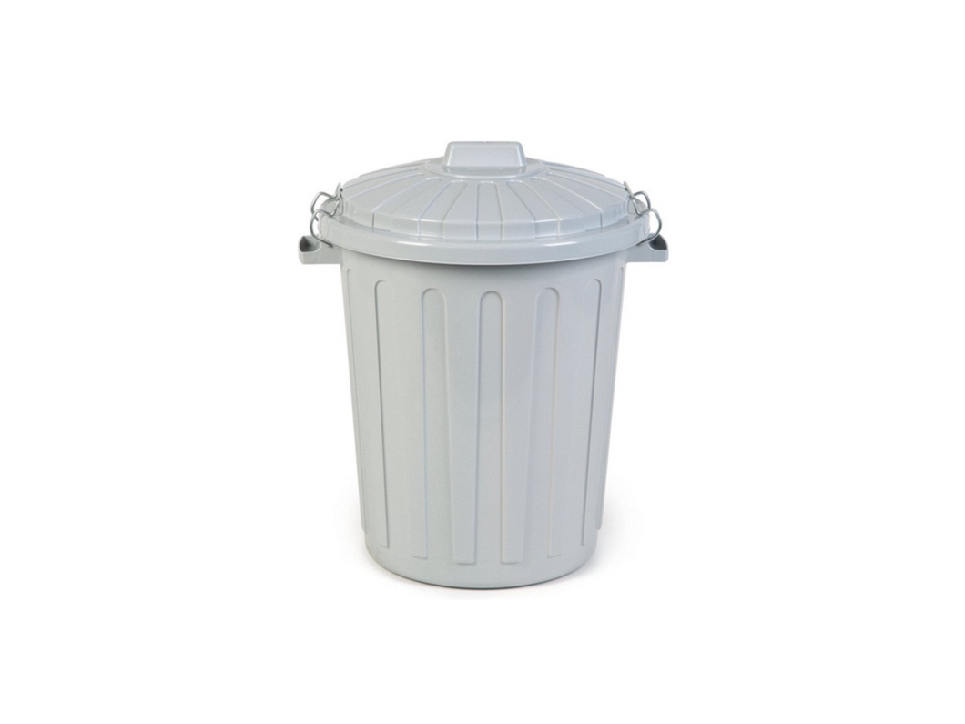 Curver Drum Dustbins - Grey, 45 Liters.