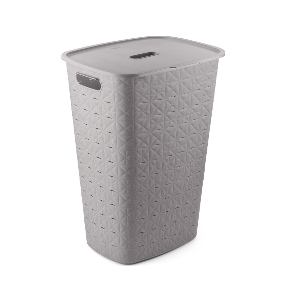 Curver Softex Laundry Hamper - 56 Liters, Taupe
