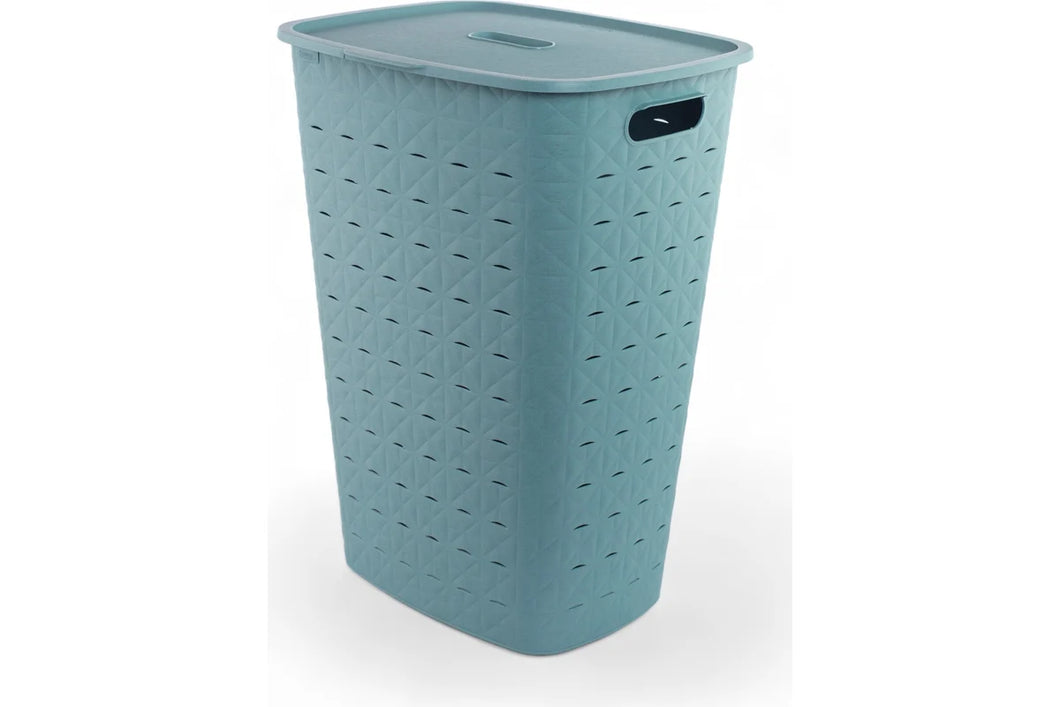 Curver Softex Laundry Hamper - 56 Liters, Blue