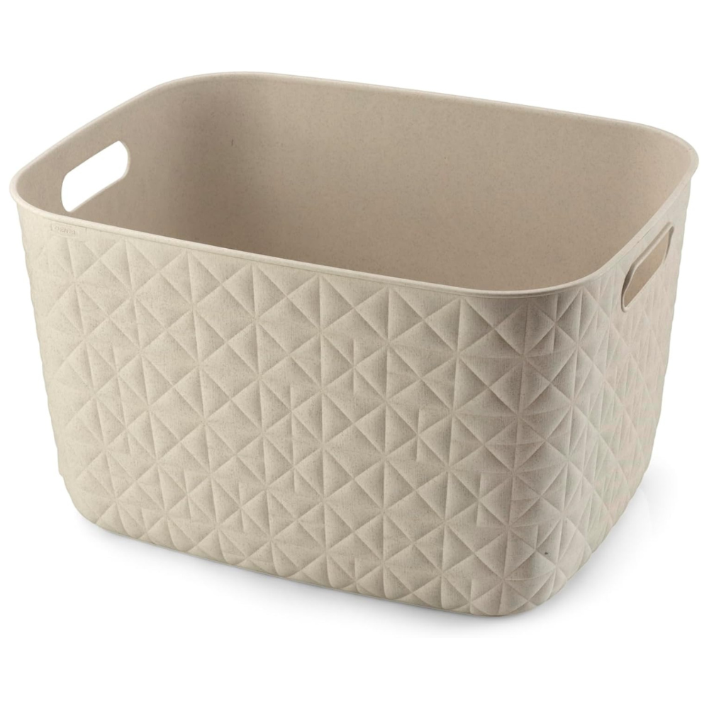 Curver Softex Large Baskets - 19L, 22.1 x 29.2 x 37.9cm, Off White