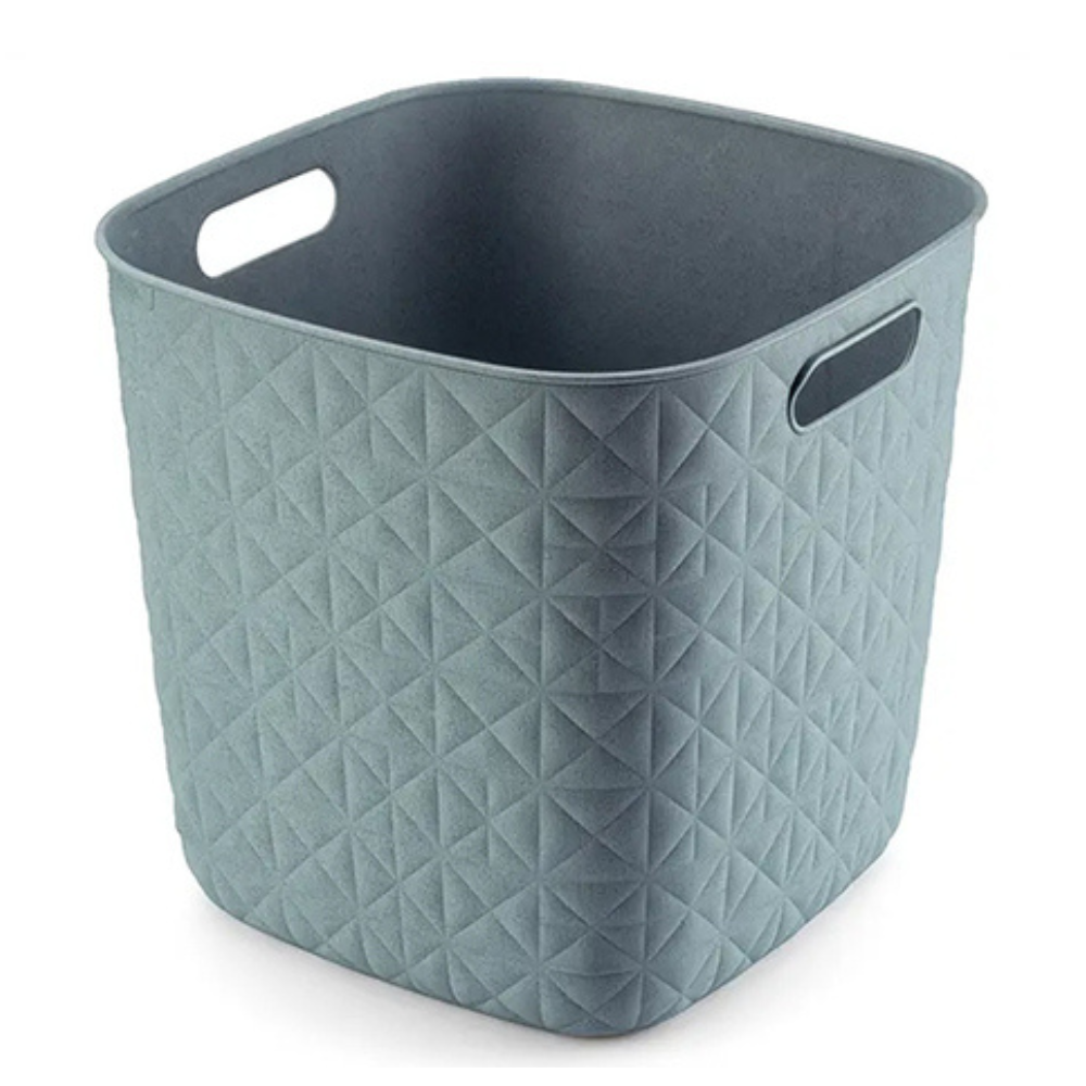Curver Softex Cube Baskets - 15L, 26.9 x 27.9 x 27.9cm, Blue