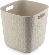 Load image into Gallery viewer, Curver Softex Cube Baskets - 15L, 26.9 x 27.9 x 27.9cm, Off White
