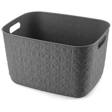 Load image into Gallery viewer, Curver Softex Large Baskets - 19L, 22.1 x 29.2 x 37.9cm, Grey
