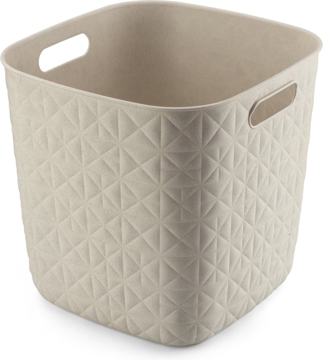 Curver Softex Cube Baskets - 15L, 26.9 x 27.9 x 27.9cm, Off White