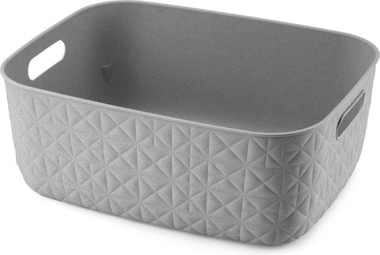 Curver Softex Medium Baskets - 12.5L, 37.9 x 29.2 x 14.3cm, Taupe