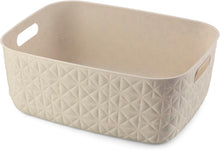 Load image into Gallery viewer, Curver Softex Medium Baskets - 12.5L, 37.9 x 29.2 x 14.3cm, Off White
