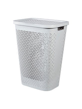 Load image into Gallery viewer, Curver Terrazo Laundry Hamper - 58 Liters,White
