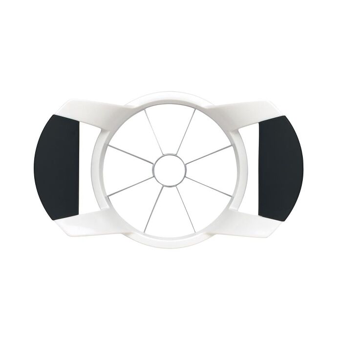 OXO Good Grips Apple Divider / Slicer - White, top view.